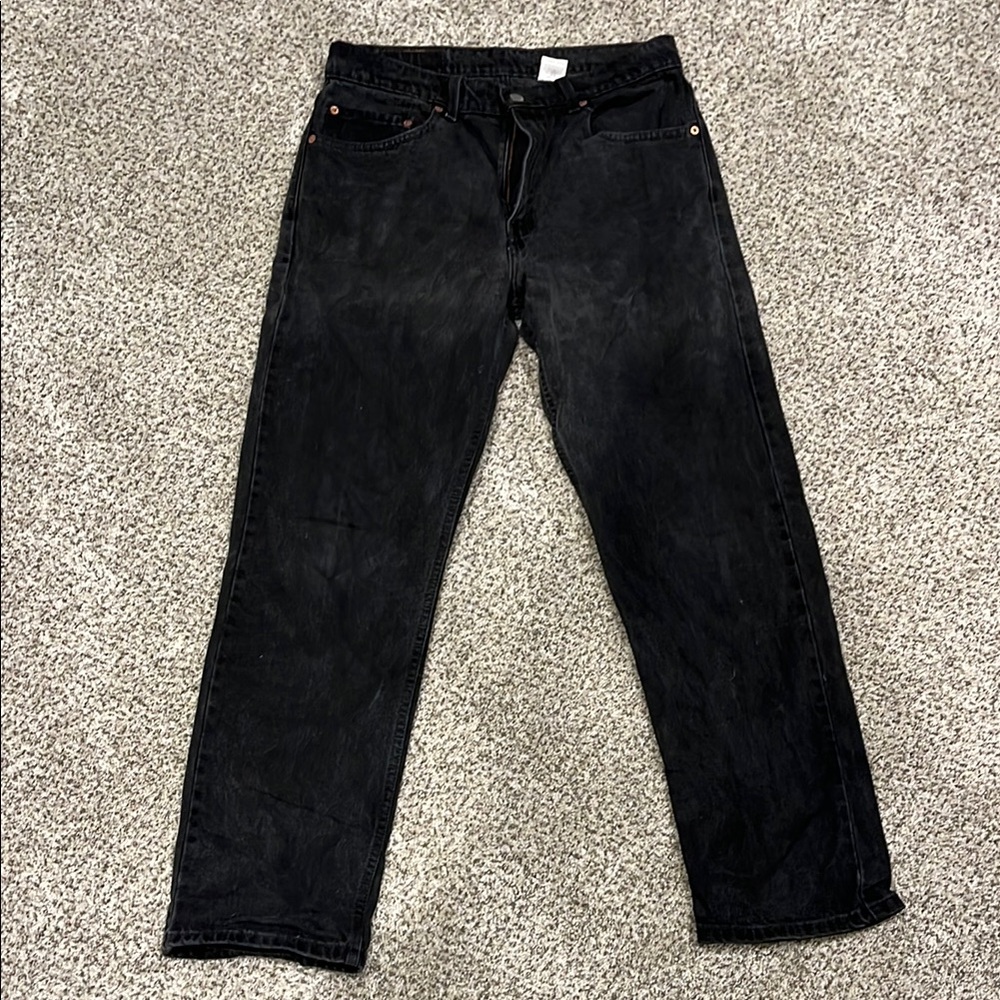 Black Levi’s 505 jeans